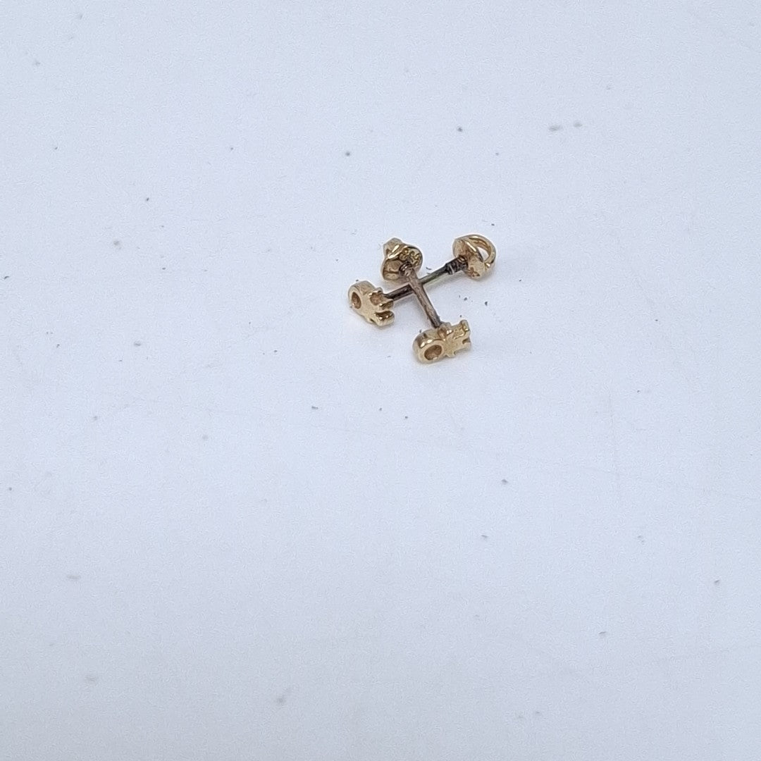 BROQUELES PAR ORO 14 K 0,40 GRMS (SEMINUEVO)