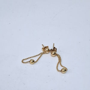 ARETES PAR ORO 14 K 1,10 GRMS (SEMINUEVO)