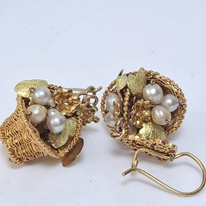ARETES PAR ORO 8 K 10,40 GRMS (SEMINUEVO)