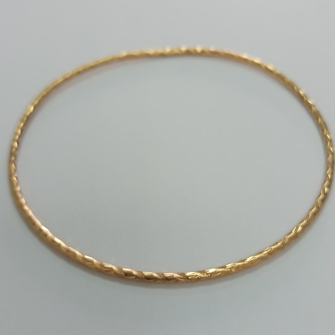 PULSERA RIGIDA ORO 14 K 4,00 GRMS (SEMINUEVO)