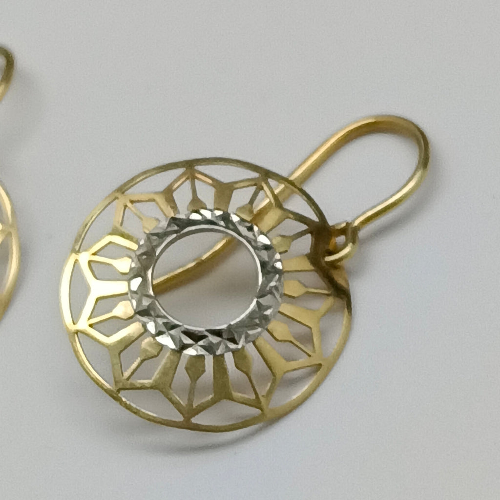 ARETES PAR ORO 14 K 1.2 GRMS (SEMINUEVO)