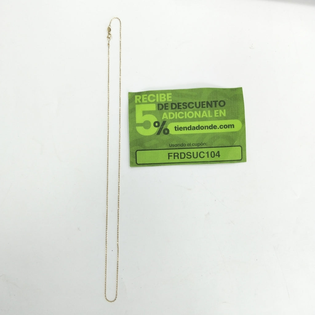 CADENA ORO 14 K 1,40 GRMS (SEMINUEVO)