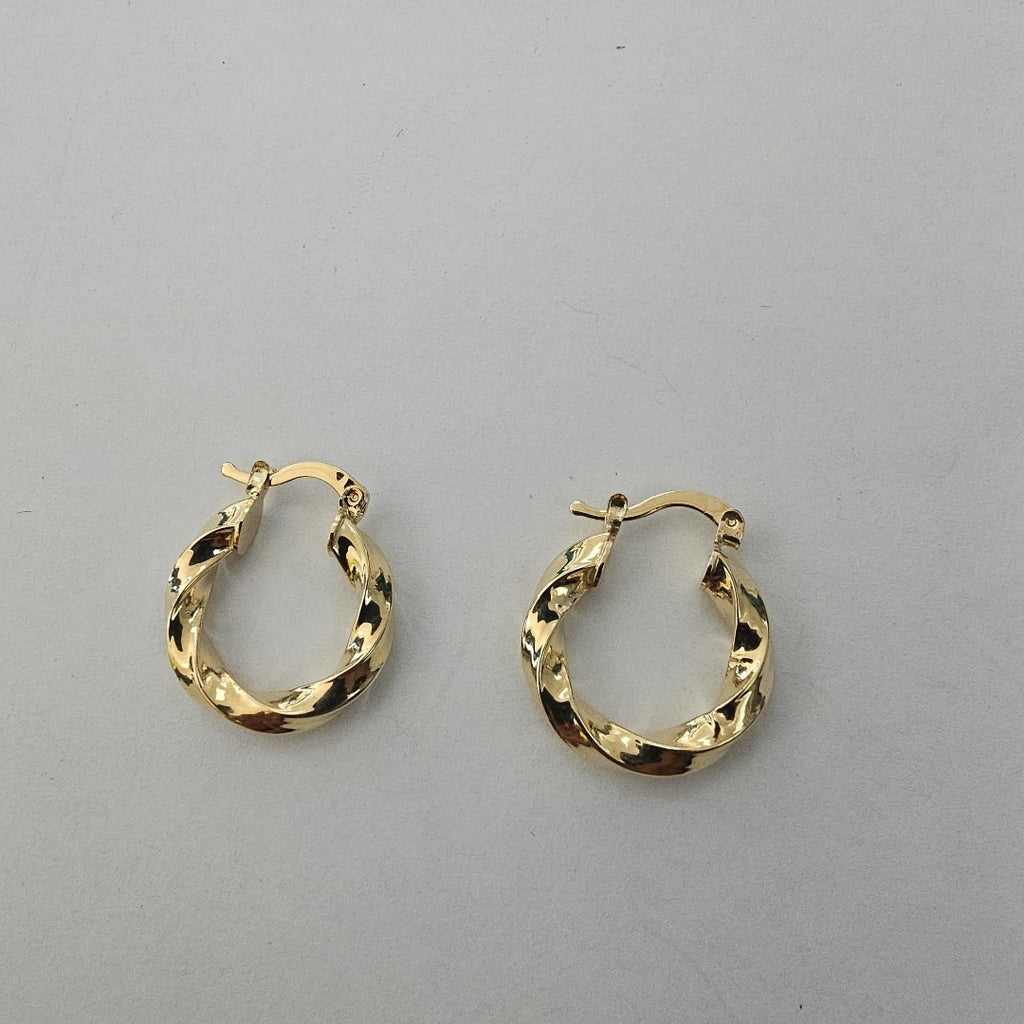 ARETES ARRACADA TORZAL 14K 2 GR (NUEVO)