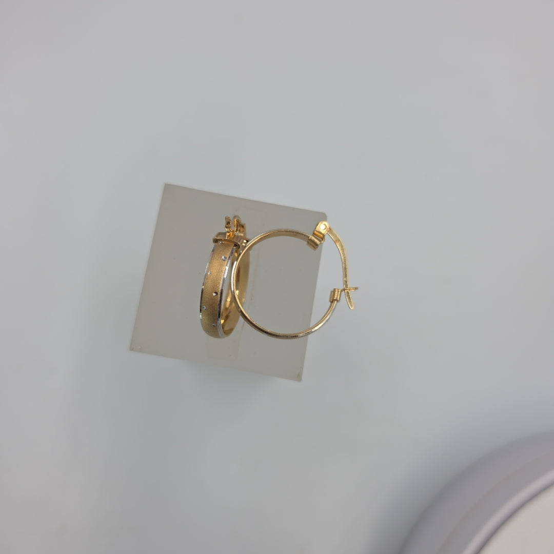 ARRACADAS PAR ORO 14 K 3.6 GRMS (SEMINUEVO)