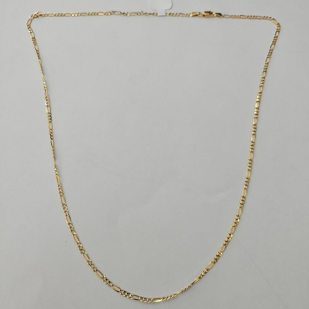 CADENA 3X1 DIAMANTADA 14K 55 CM 4.8 GR (NUEVO)