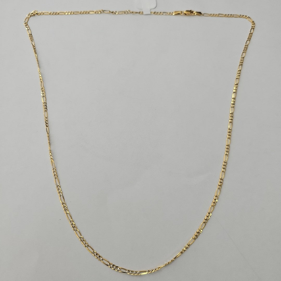 CADENA 3X1 DIAMANTADA 14K 55 CM 4.8 GR (NUEVO)