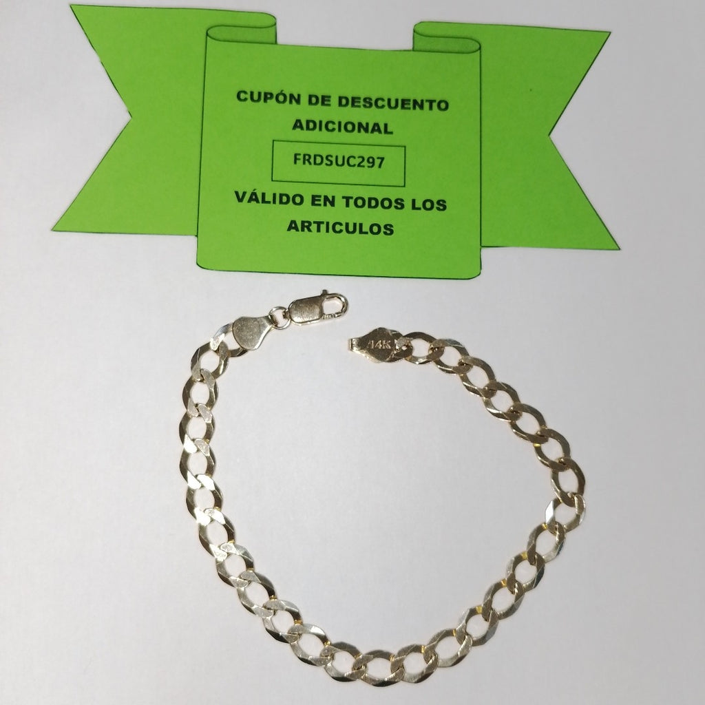 PULSERA BARBADA 14K 21 CM 11 GR (NUEVO)