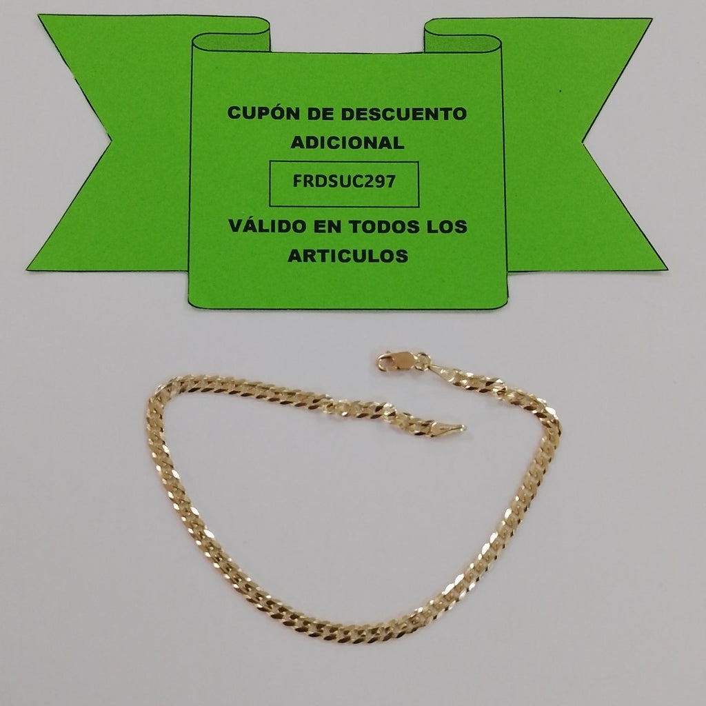 PULSERA BARBADA 14K 21 CM 3.6 GR (NUEVO)