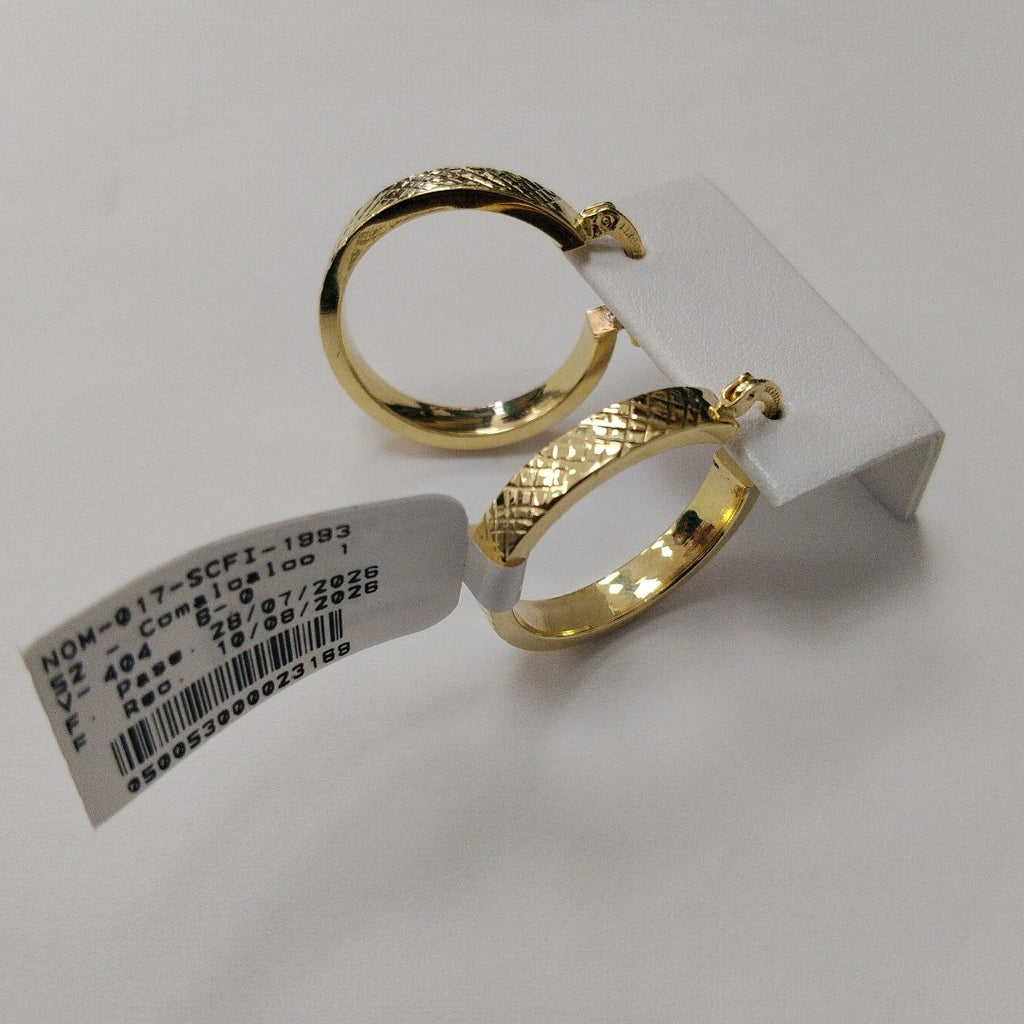 ARETES TEJIDO ARRACADAS FACETADAS 14K 2.8 GR (NUEVO)