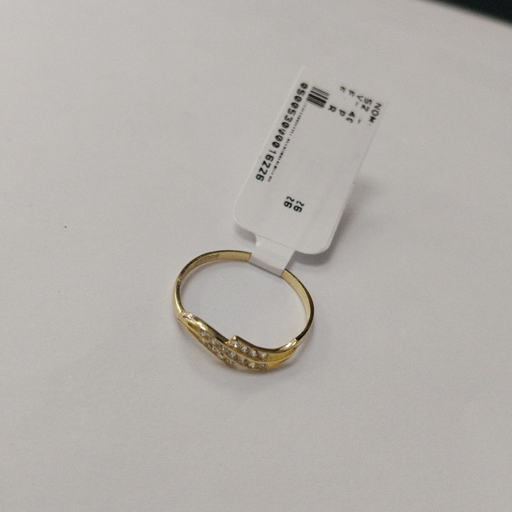ANILLOS CON CIRCONIAS 14K TALLA 7 0.8 GR (NUEVO)