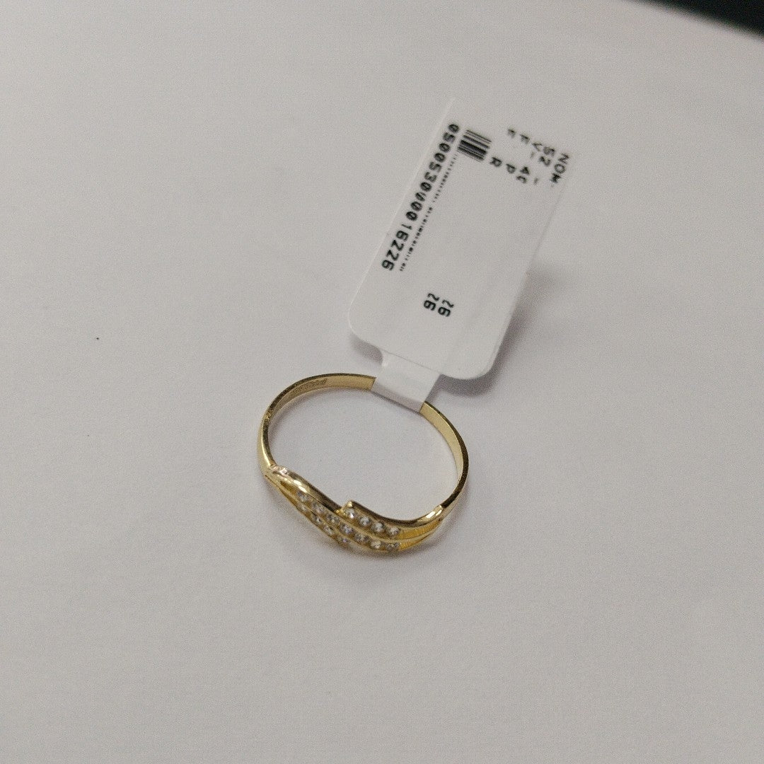 ANILLOS CON CIRCONIAS 14K TALLA 7 0.8 GR (NUEVO)
