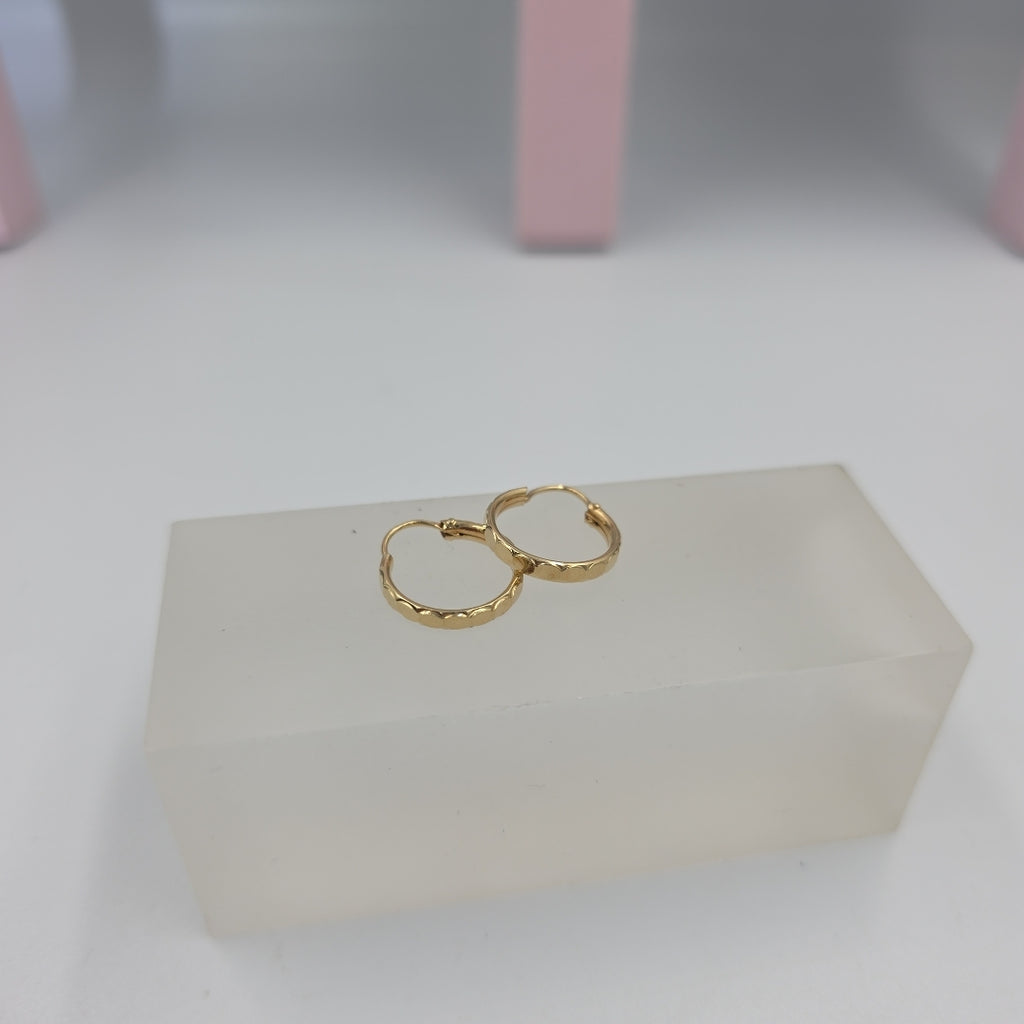 ARRACADAS PAR ORO 14 K 1,20 GRMS (SEMINUEVO)