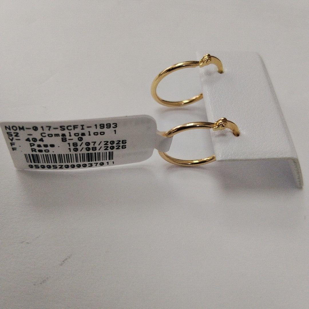 ARETES ARRACADAS 14K 1.1 GR (NUEVO)