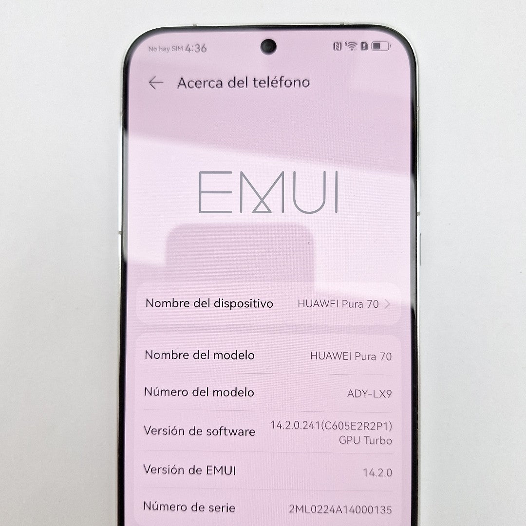 CELULAR HUAWEI PURA 70 ADY-LX9 (2024) 256 GB 12 GB RAM (SEMINUEVO)
