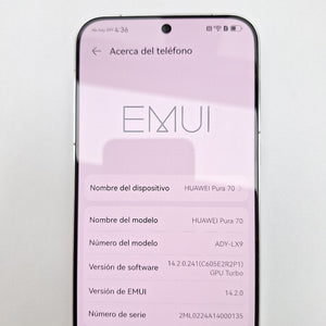 CELULAR HUAWEI PURA 70 ADY-LX9 (2024) 256 GB 12 GB RAM (SEMINUEVO)