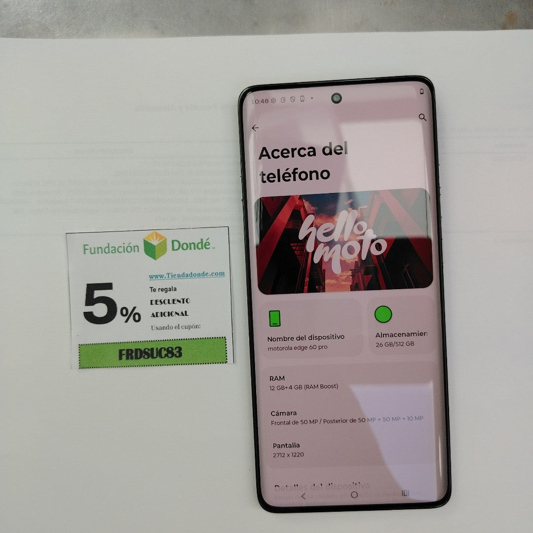 CELULAR MOTOROLA EDGE 60 PRO XT2507-1 (2025) 512 GB 12 GB RAM (SEMINUEVO)