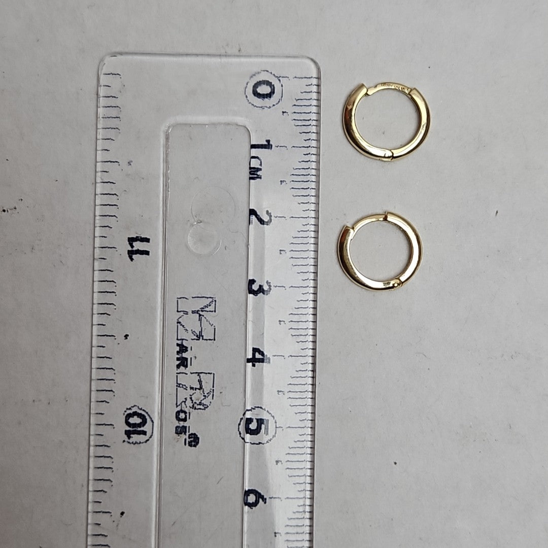 ARETES ARRACADAS LISAS 10K 1.1 GR (NUEVO)