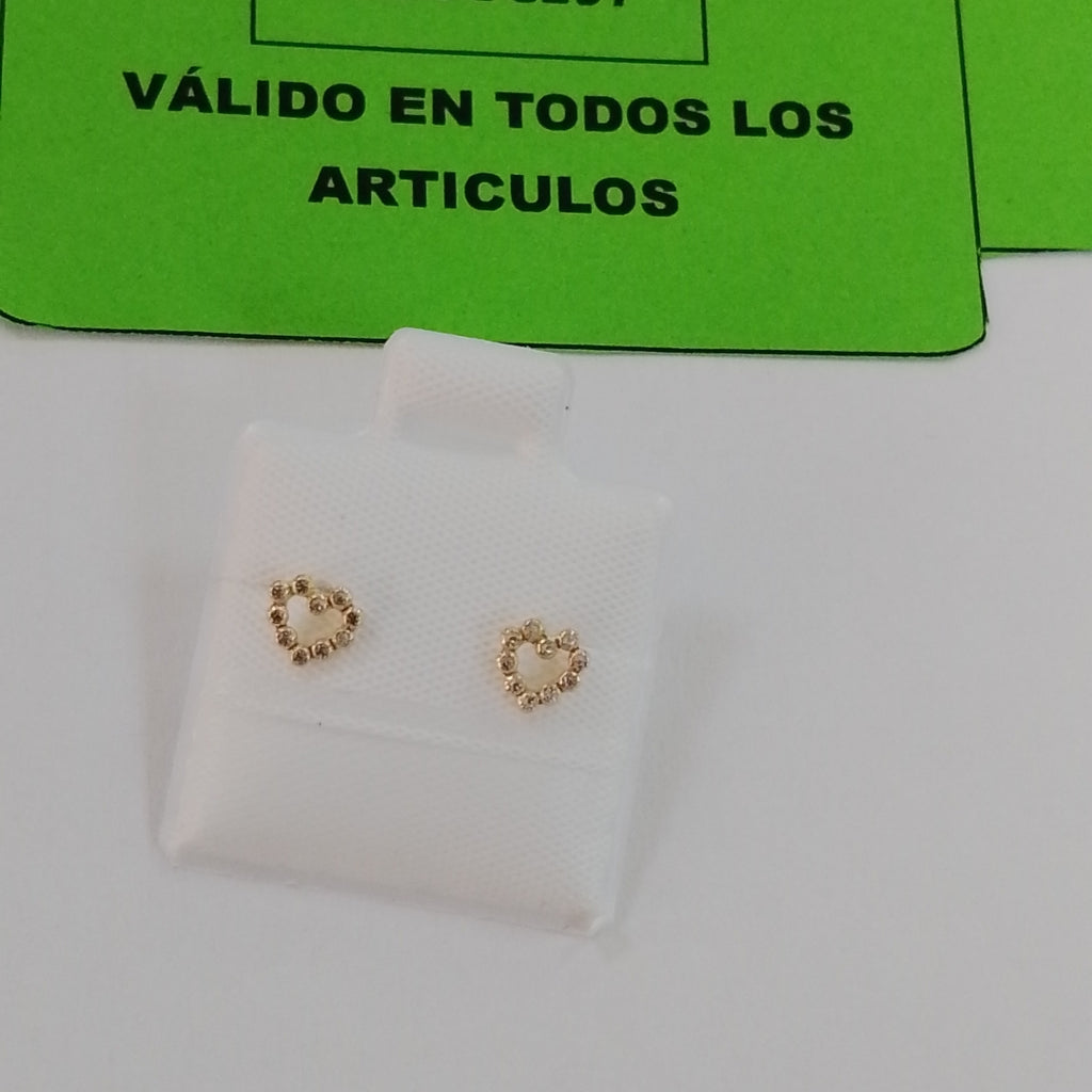 BROQUELES BROQUEL FIG CORAZON 14K 0.23 GR (NUEVO)
