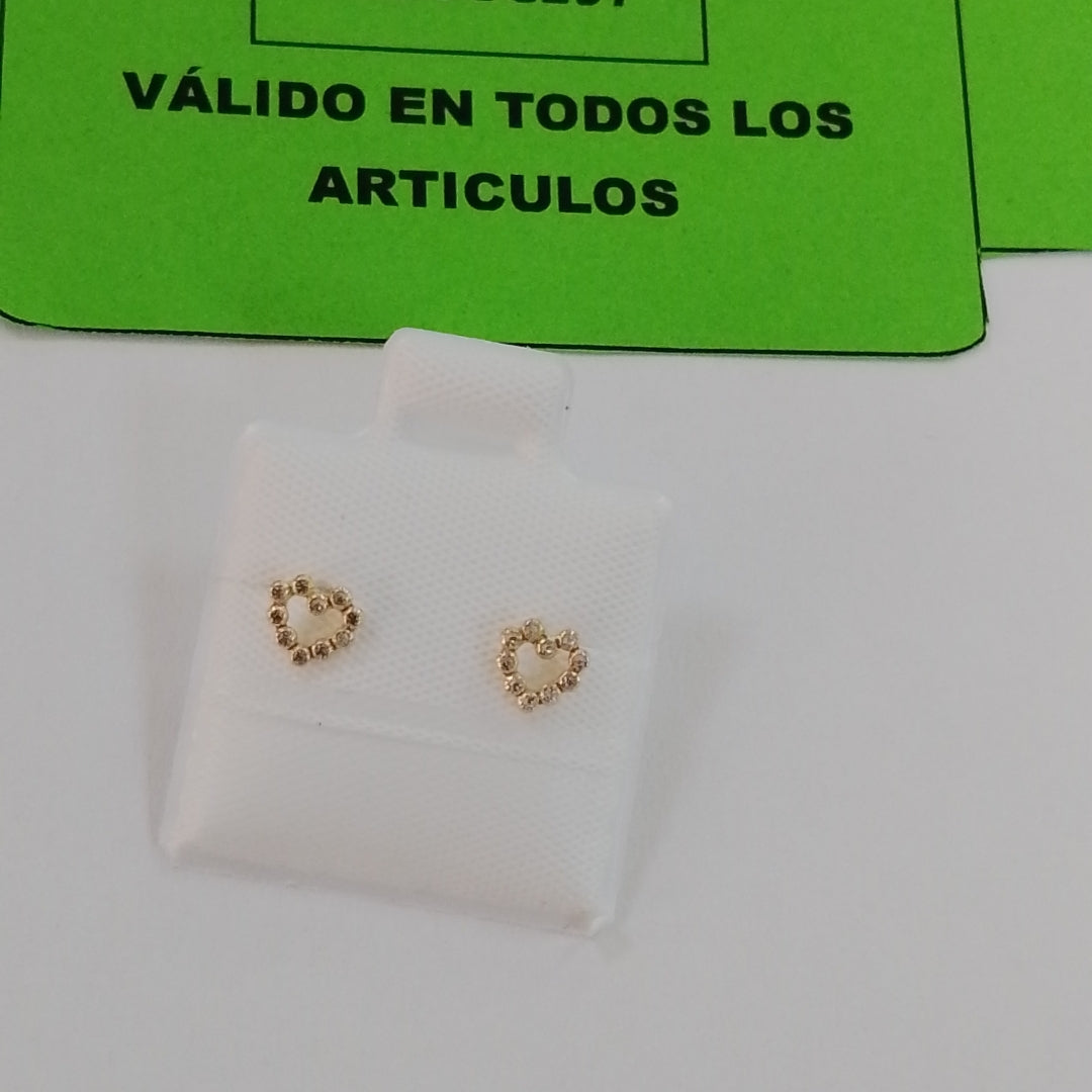 BROQUELES BROQUEL FIG CORAZON 14K 0.23 GR (NUEVO)