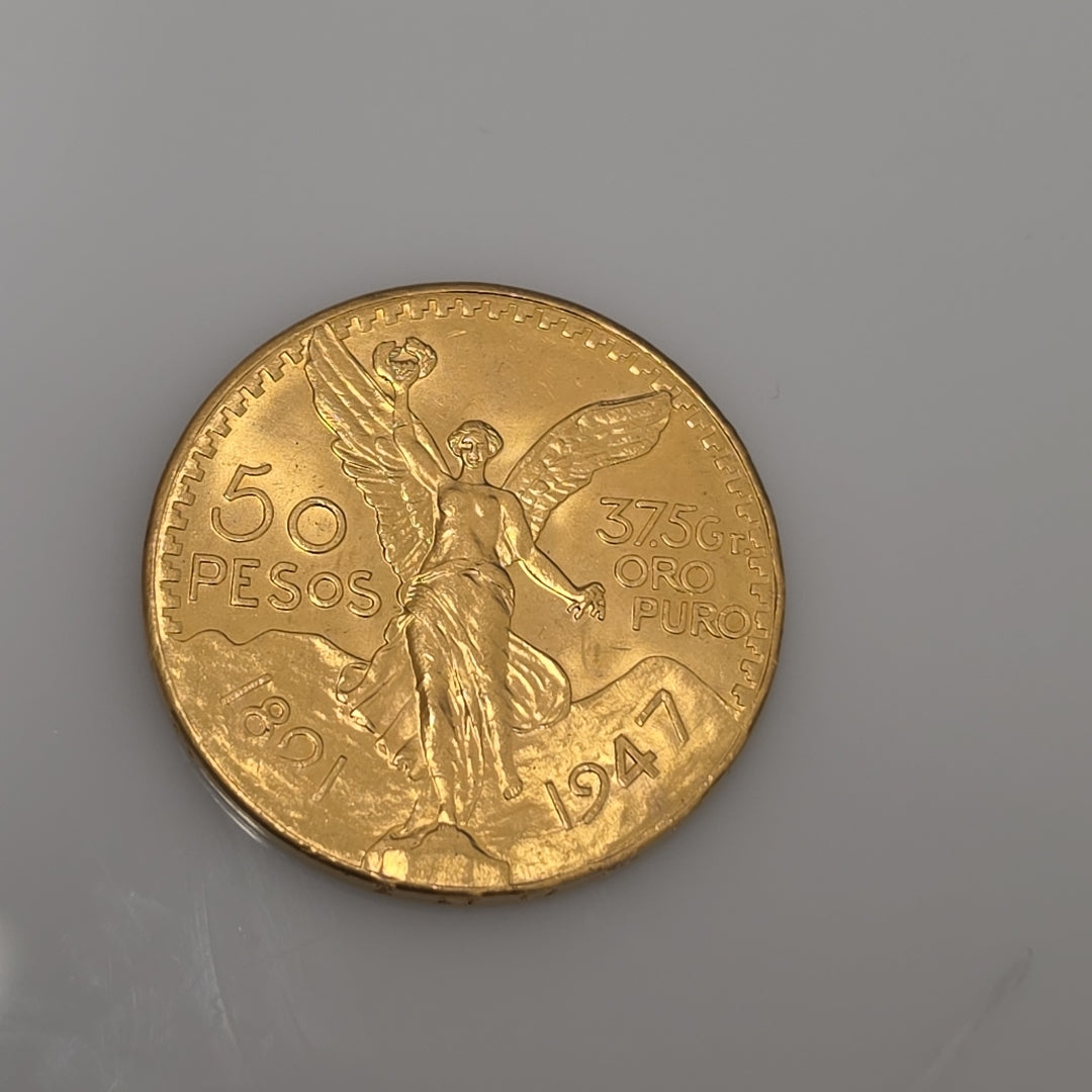 K1 41.6 GRMS 21 K IDENTIFICACIÓN MONEDA NOMINATIVA MONEDAS PESOS 50 PESOS (SEMINUEVO)