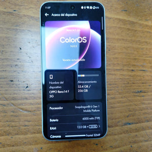 CELULAR OPPO RENO 14 F CPH2743 (2025) 256 GB 12 GB RAM (SEMINUEVO)