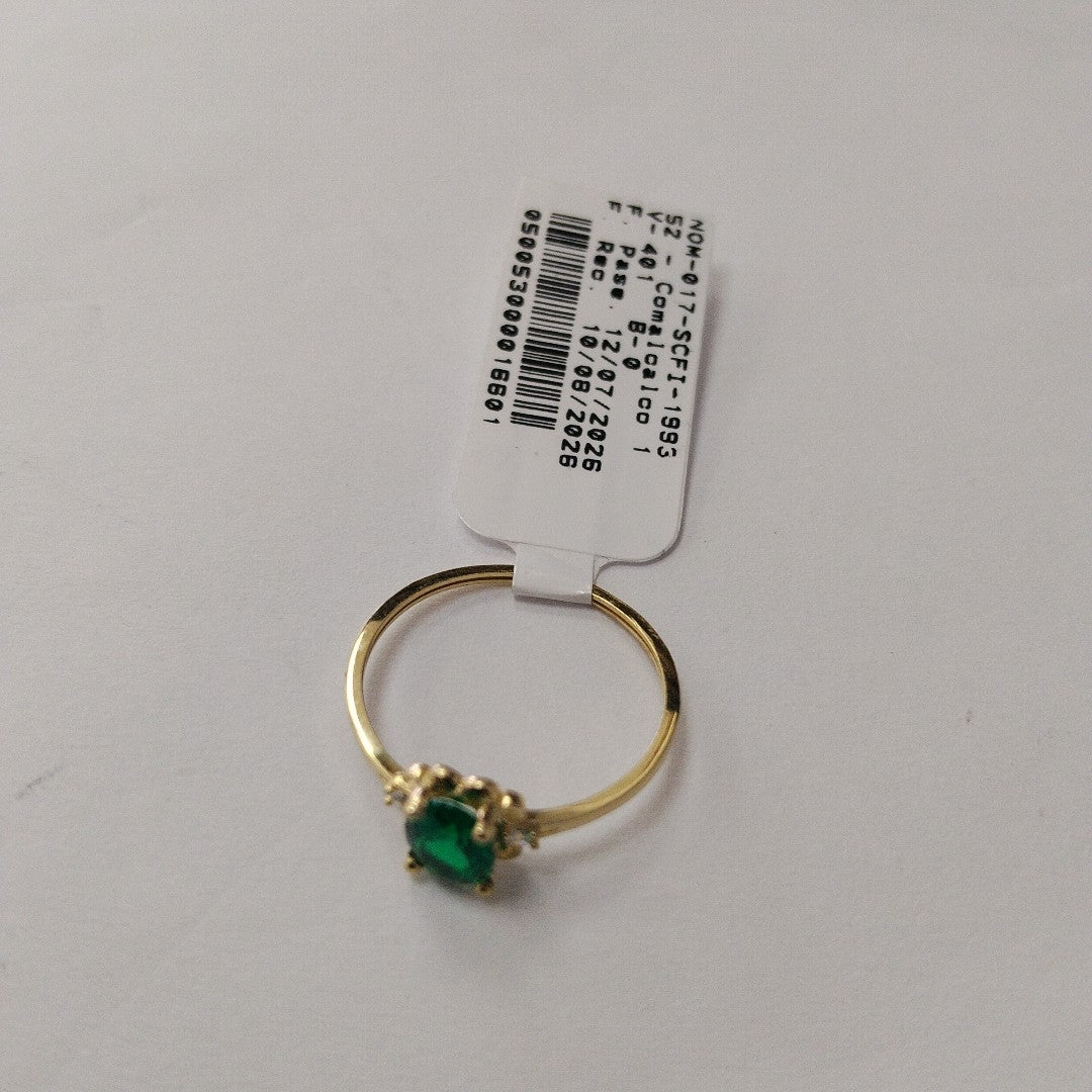 ANILLOS CON CIRCONIAS PDRAS DE COLOR 14K TALLA 7 1 GR (NUEVO)