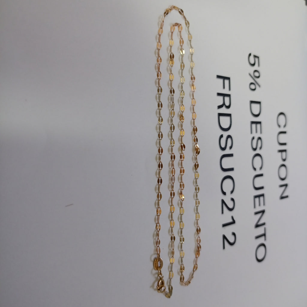 CADENA ORO COMBINADO 10 K 1,20 GRMS (SEMINUEVO)