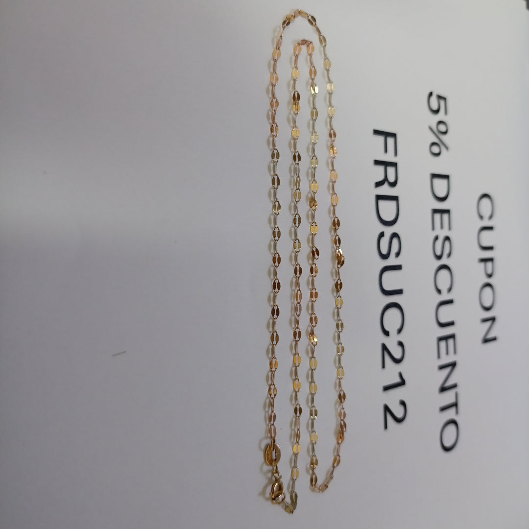 CADENA ORO COMBINADO 10 K 1,20 GRMS (SEMINUEVO)