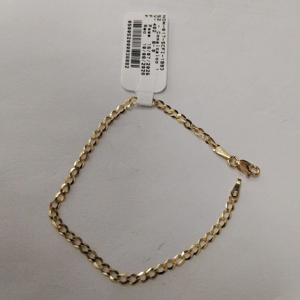 PULSERA BARBADA 14K 18 CM 1.9 GR (NUEVO)