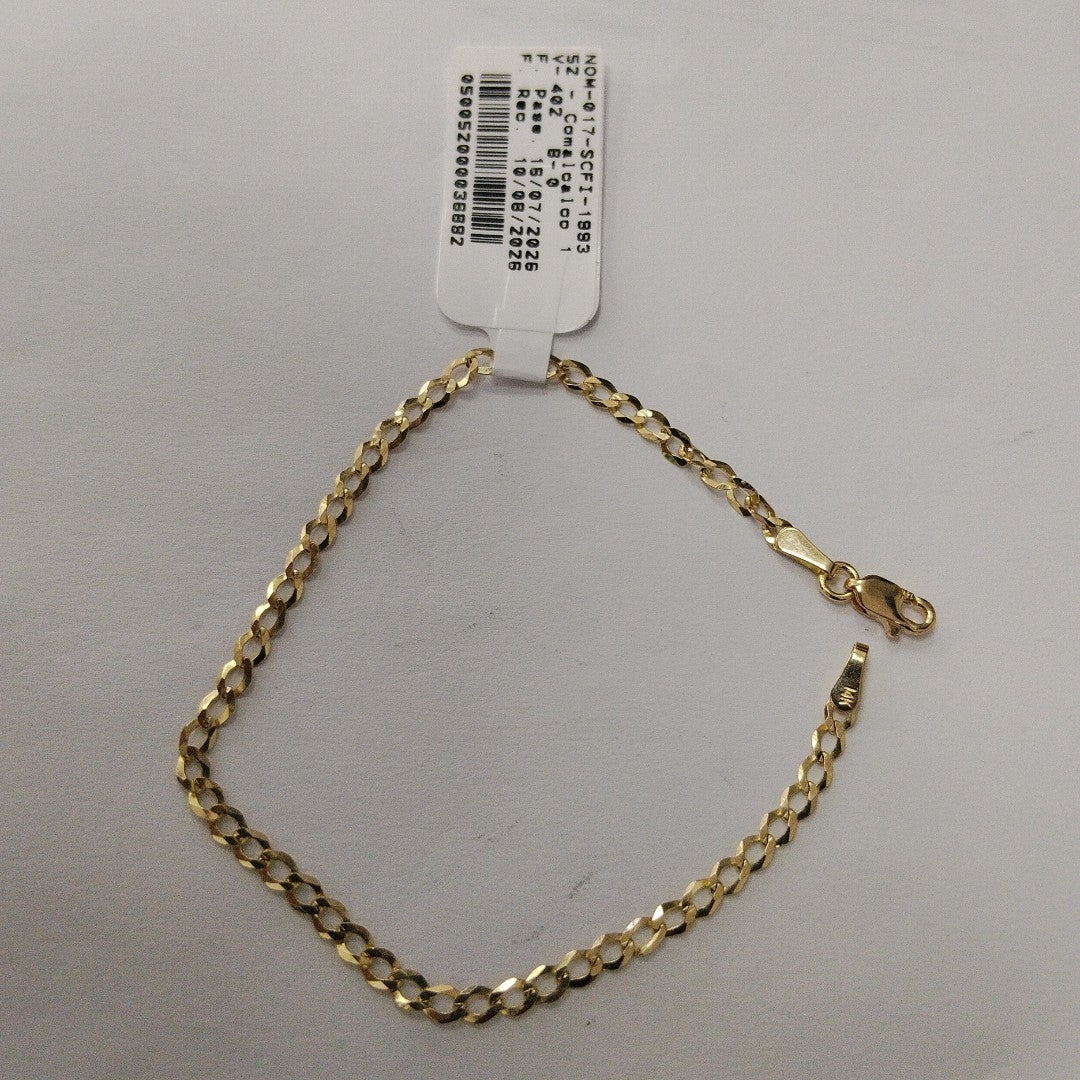 PULSERA BARBADA 14K 18 CM 1.9 GR (NUEVO)
