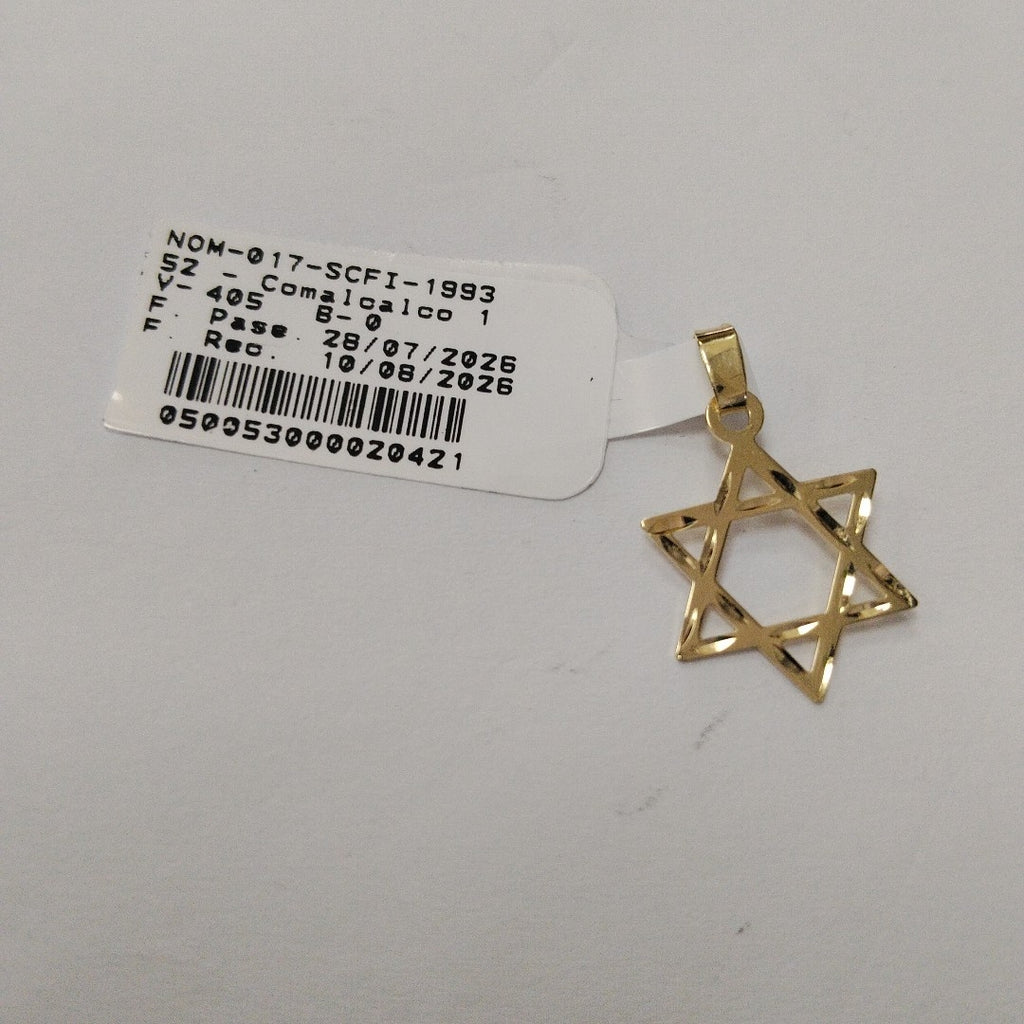 DIJE TEJIDO ESTRELLA DE DAVID 14K 0.6 GR (NUEVO)