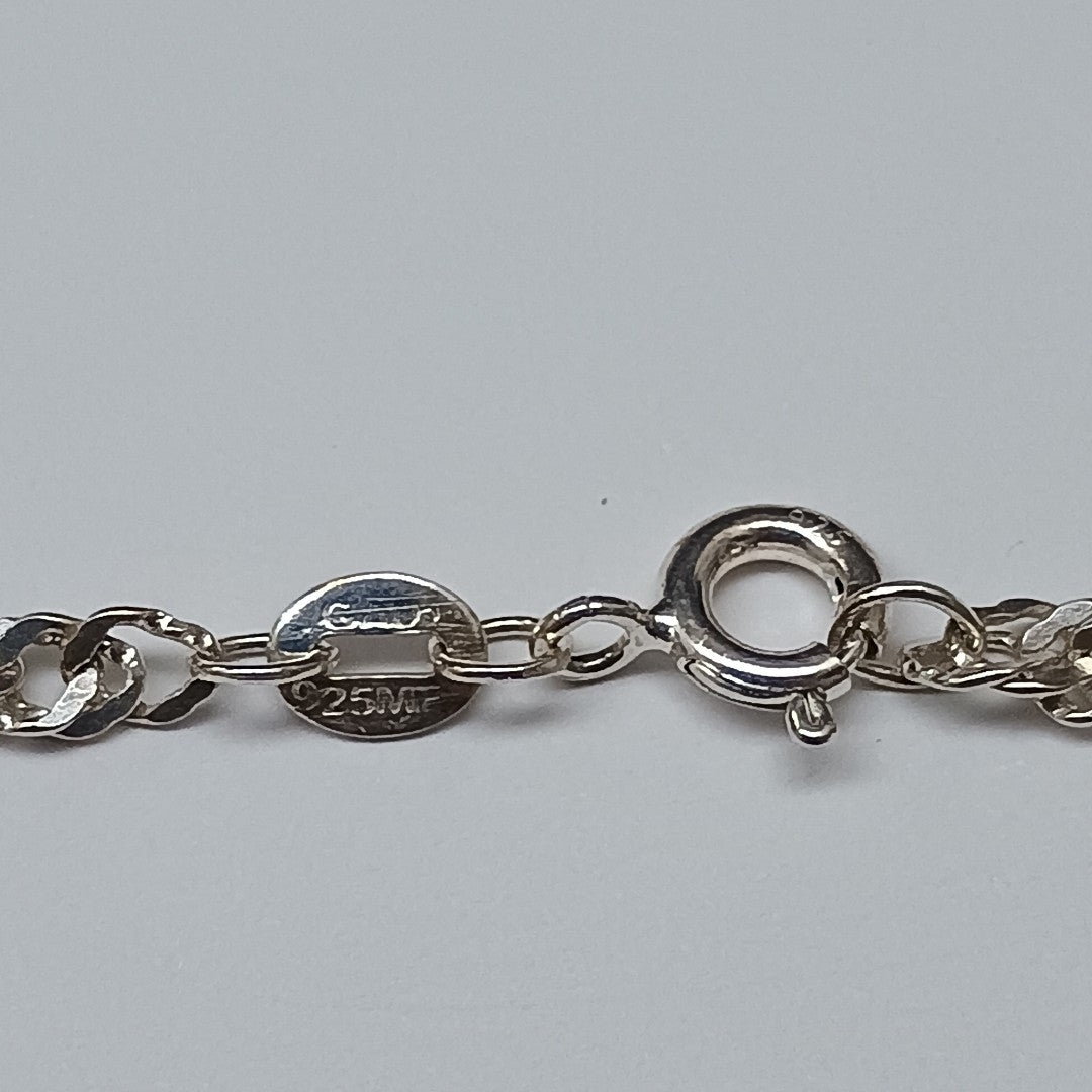 CADENA TEJIDO MEDIO TORZAL PLATA .925 55 CM 6.4 GR (NUEVO)