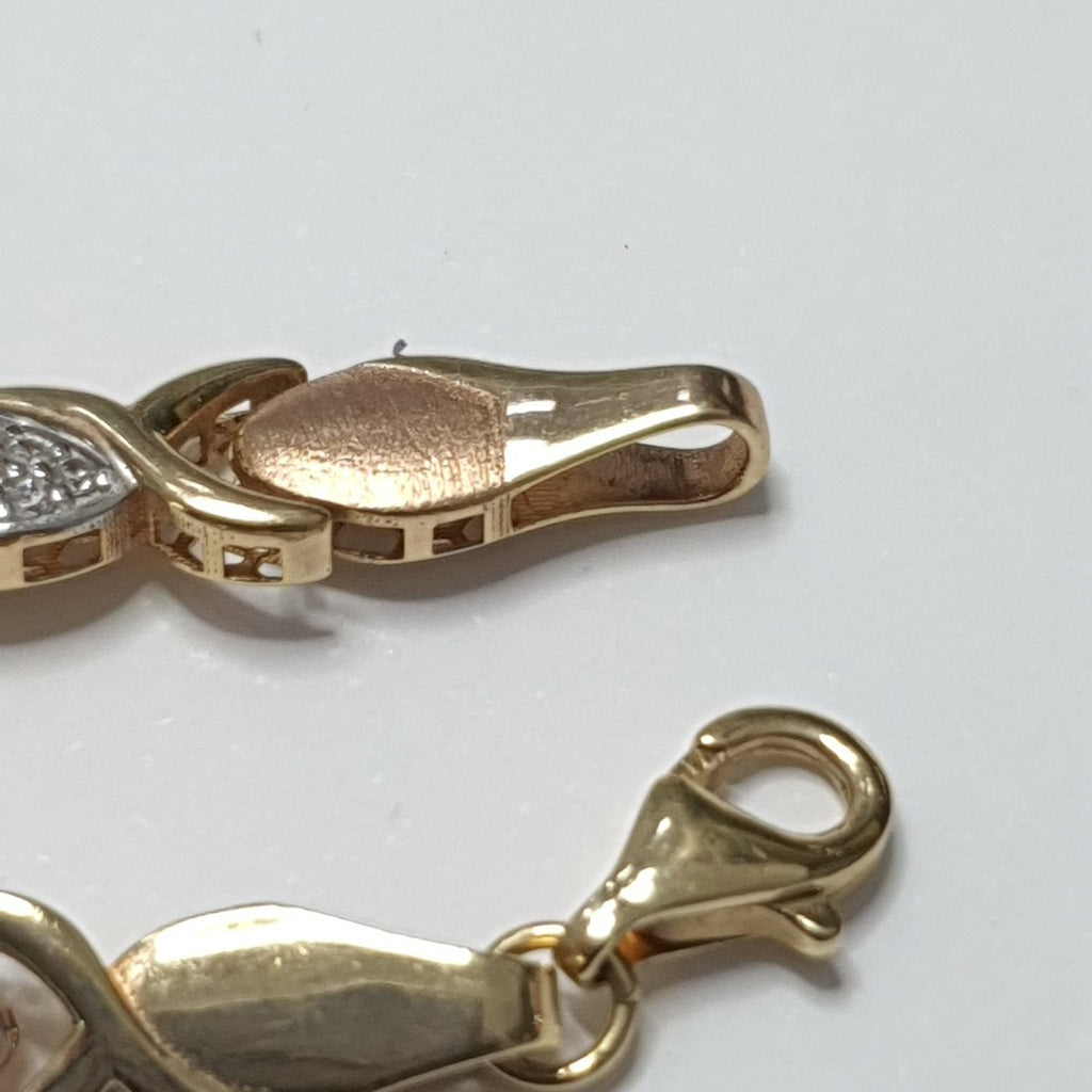 PULSERA ORO COMBINADO 10 K 6 GRMS (SEMINUEVO)