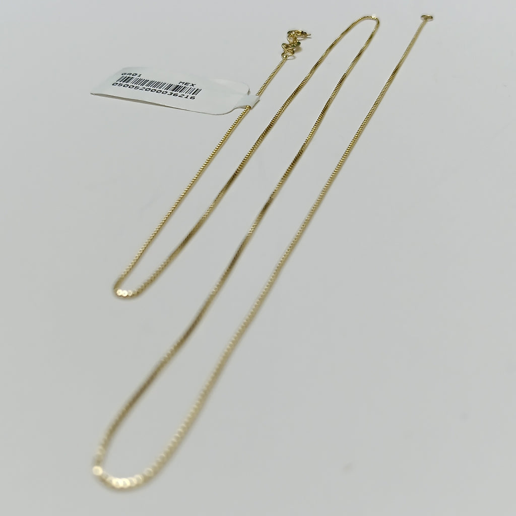 CADENA VENECIANO 14K 55 CM 1.8 GR (NUEVO)