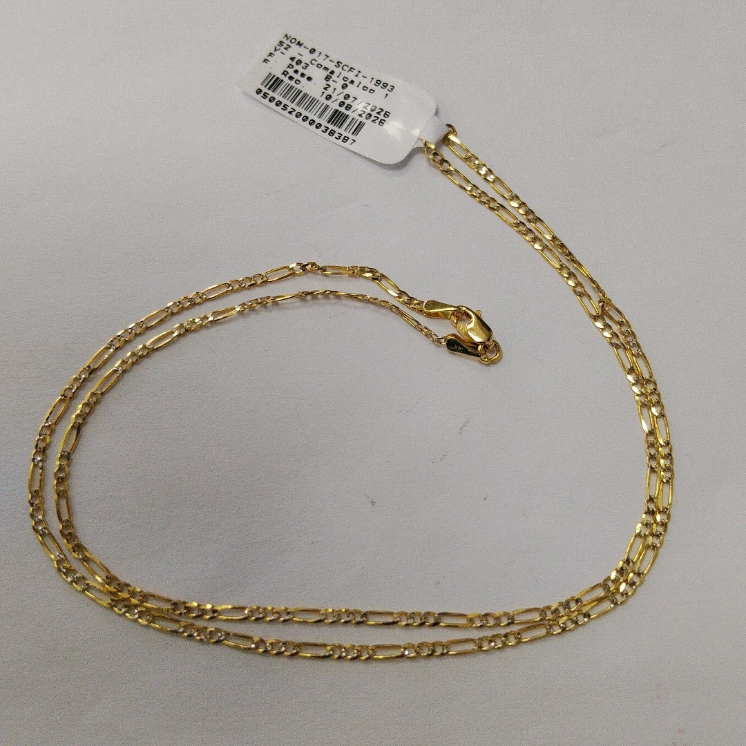 CADENA 3X1 14K 50 CM 3.4 GR (NUEVO)