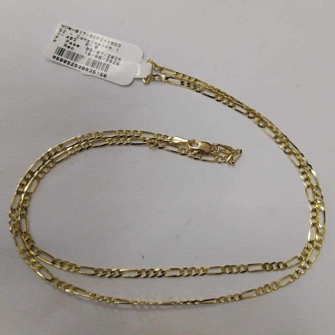 CADENA 3X1 14K 55 CM 5 GR (NUEVO)