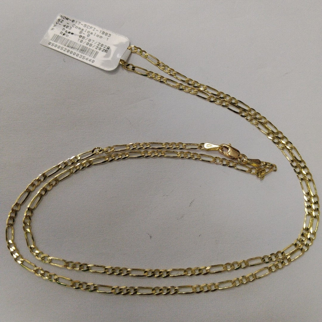 CADENA 3X1 14K 60 CM 5.4 GR (NUEVO)