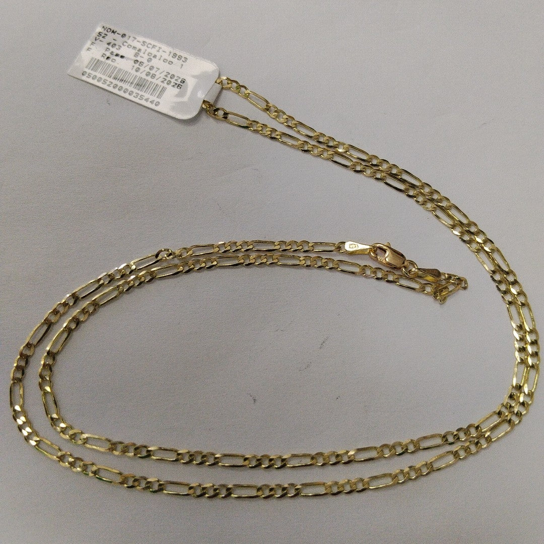 CADENA 3X1 14K 60 CM 5.4 GR (NUEVO)
