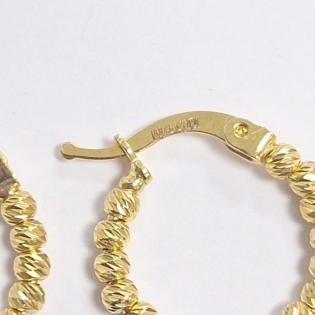 ARRACADAS PAR ORO 14 K 2.7 GRMS (SEMINUEVO)