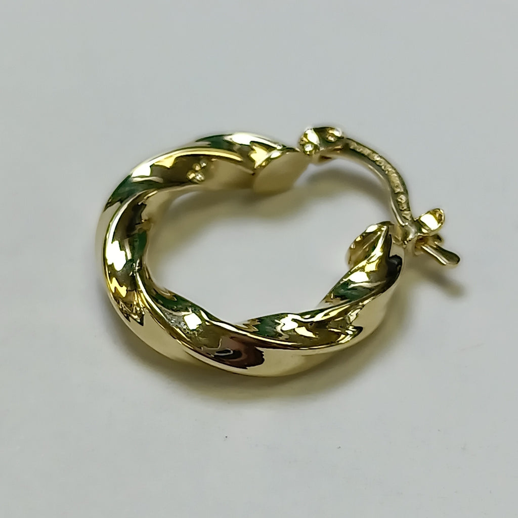 ARETES ARRACADA TORZAL 14K 1.8 GR (NUEVO)