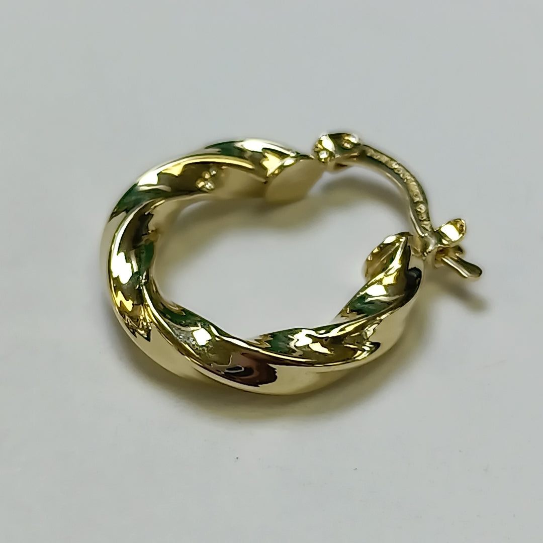 ARETES ARRACADA TORZAL 14K 1.8 GR (NUEVO)