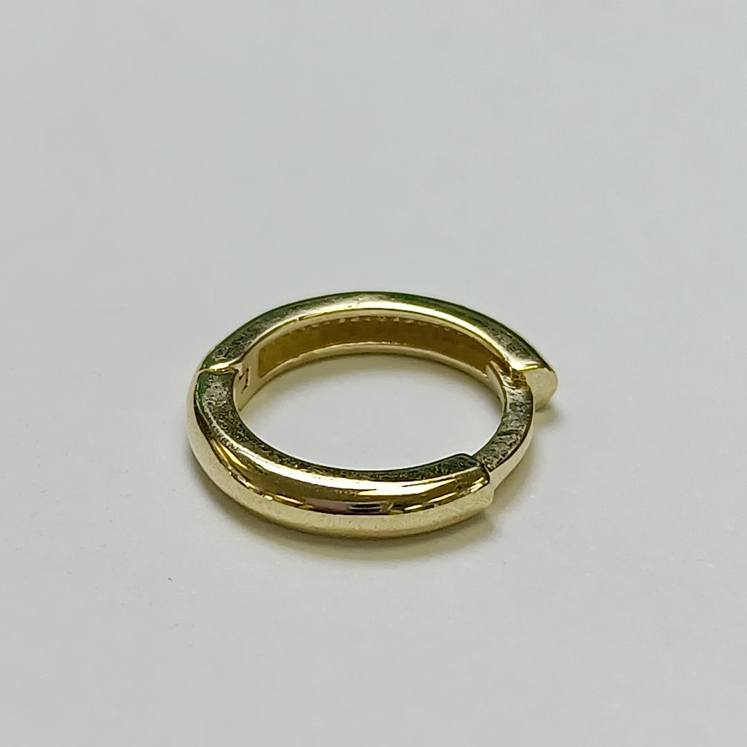 ARETES ARRACADAS LISAS 10K 1.2 GR (NUEVO)