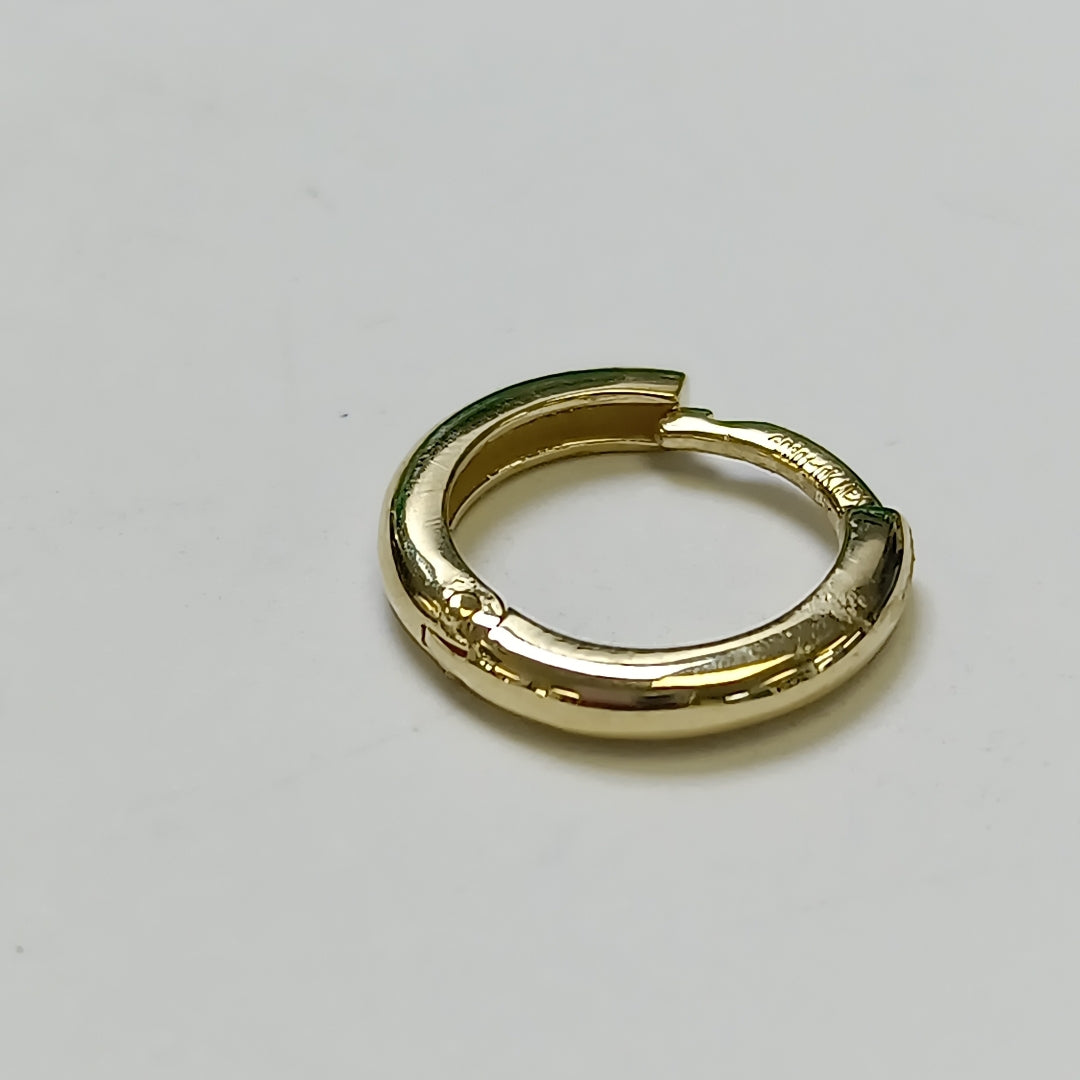 ARETES ARRACADAS LISAS 10K 1.3 GR (NUEVO)