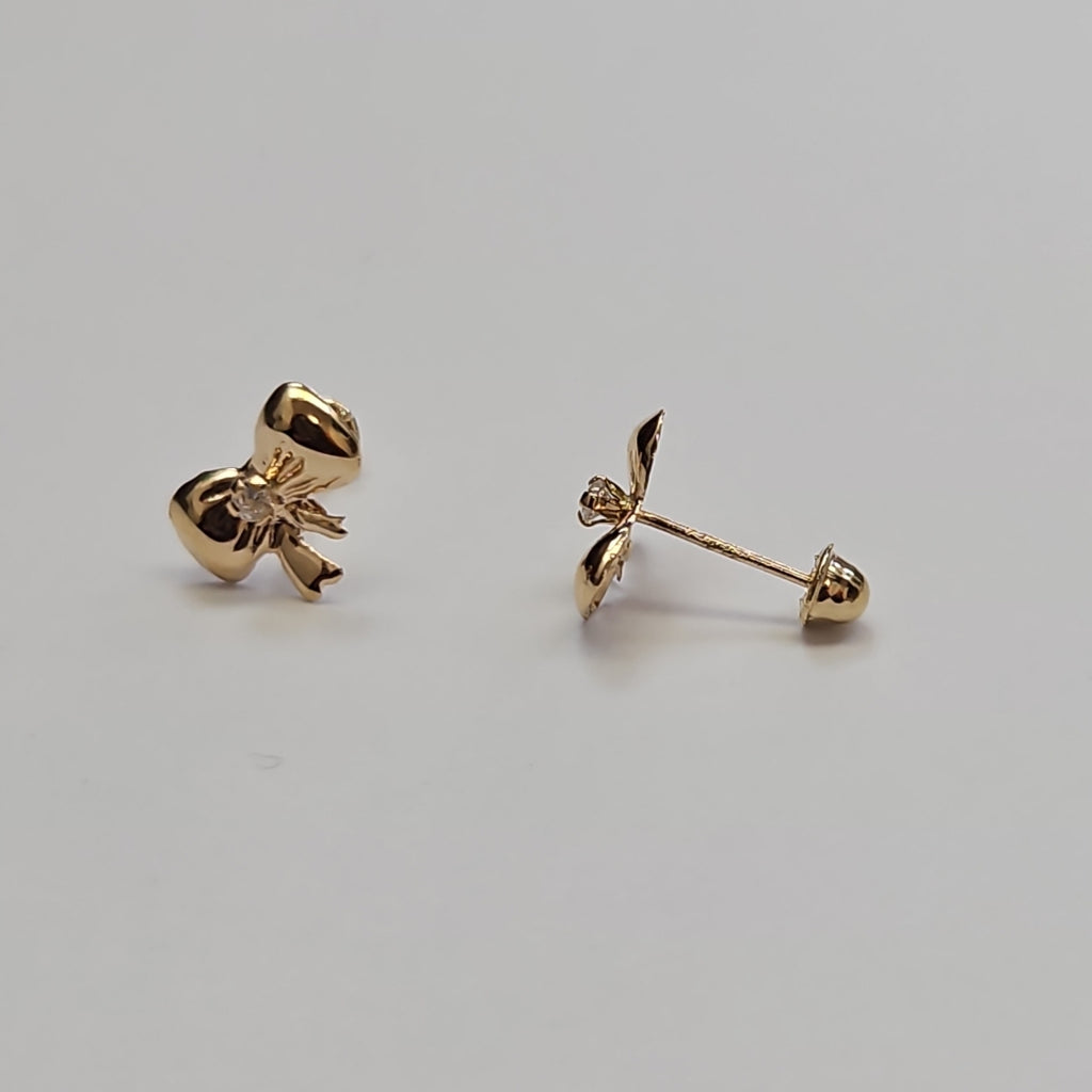 BROQUELES BROQUEL FIG MOÑO C CIRCONIA 14K 0.2441 GR (NUEVO)