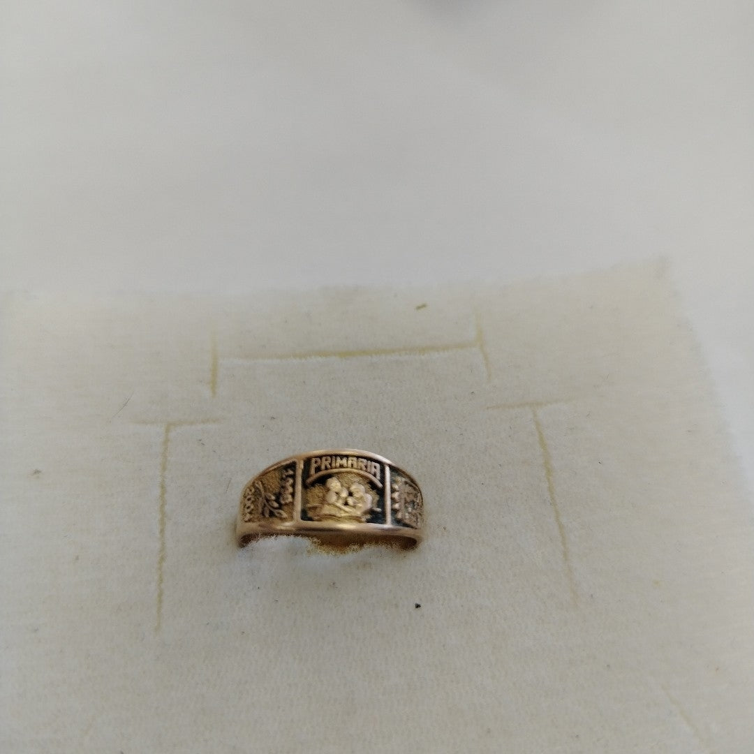 ANILLO DE GRADUACIÓN ORO 8 K 1.6 GRMS (SEMINUEVO)