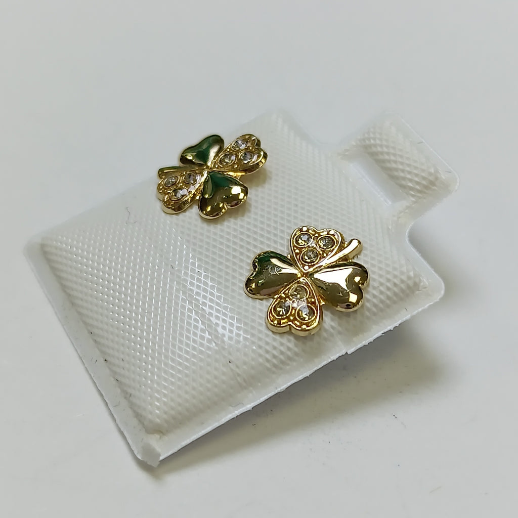 BROQUELES BROQUEL FIG TREBOL 14K 0.2851 GR (NUEVO)