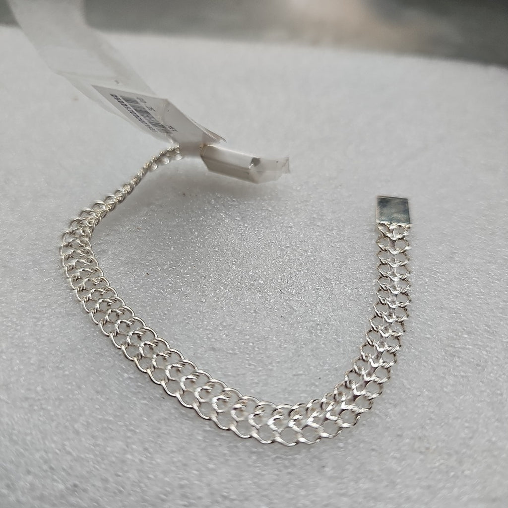 PULSERA TEJIDO CHINO PLATA .925 18 CM 7.7 GR (NUEVO)