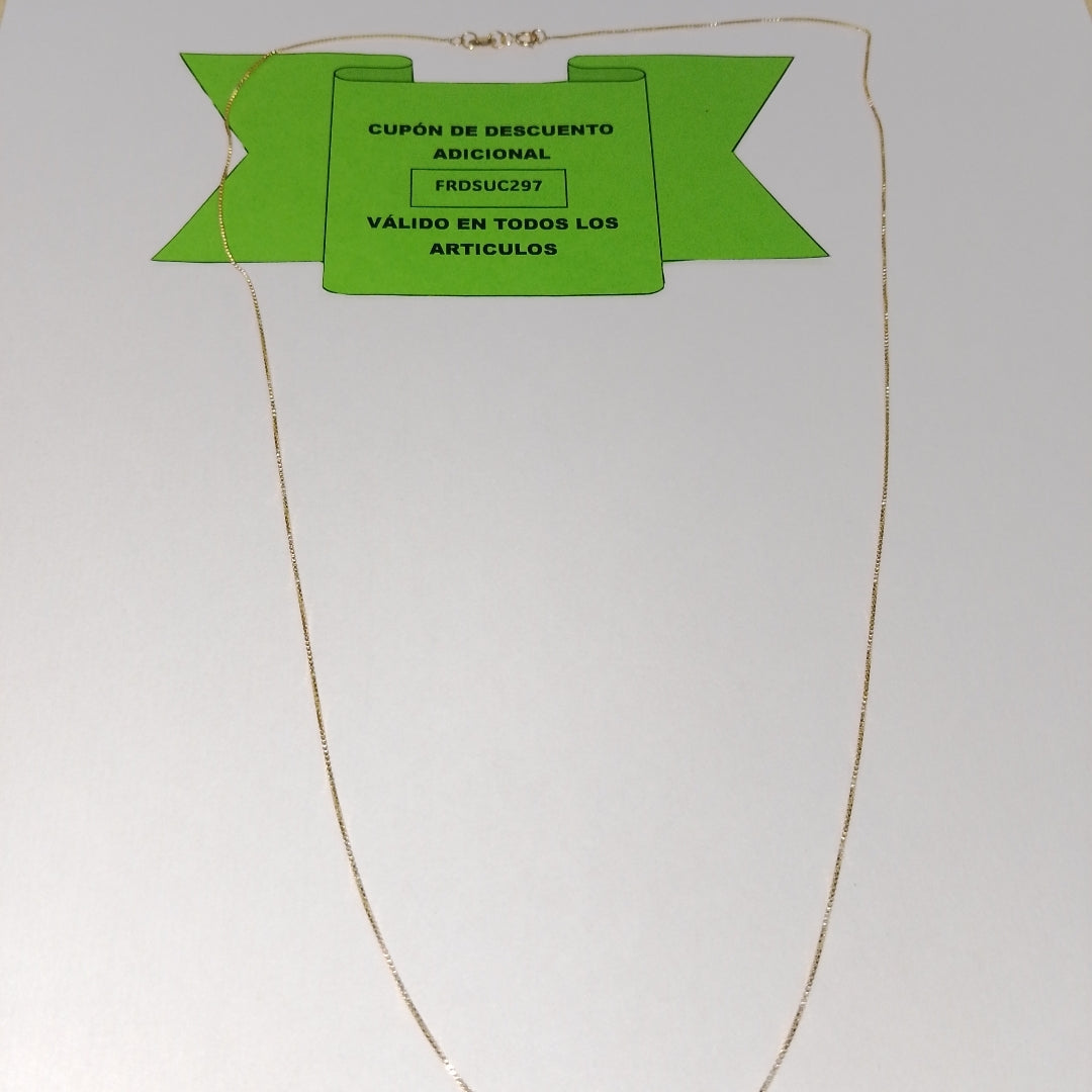 CADENA VENECIANO 14K 55 CM 1.7 GR (NUEVO)