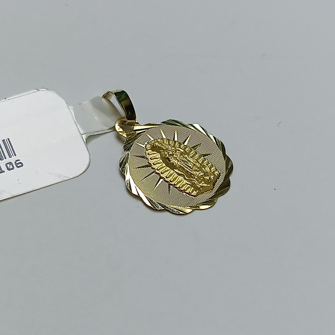 DIJE MEDALLA RELIGIOSA 14K 0.7 GR (NUEVO)