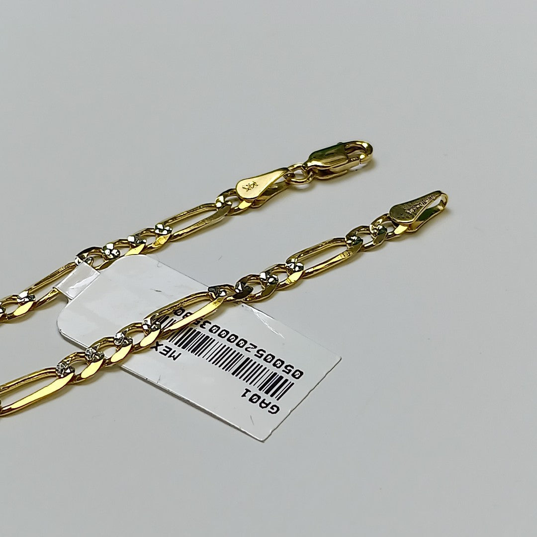 PULSERA 3X1 14K 18 CM 3.9 GR (NUEVO)